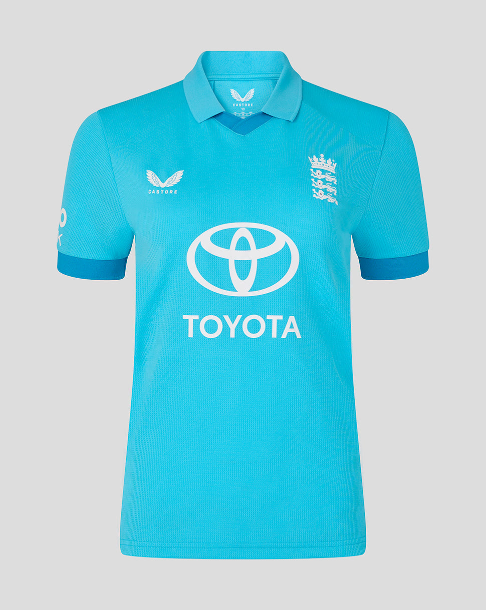 Womens 26/27 ODI Replica Short Sleeve Shirt - Blue