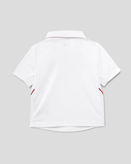 Infant 26/27 England Cricket Test Short Sleeve Shirt - White